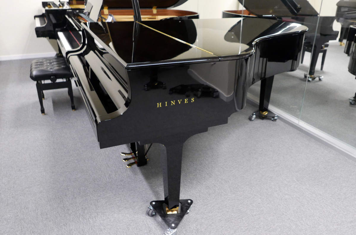 piano de cola Yamaha C6X #6350150 plano general lateral tapa cerrada