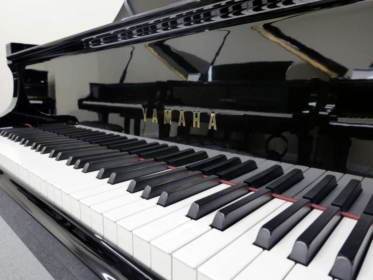 piano de cola Yamaha G5 #4620863 teclado teclas marca