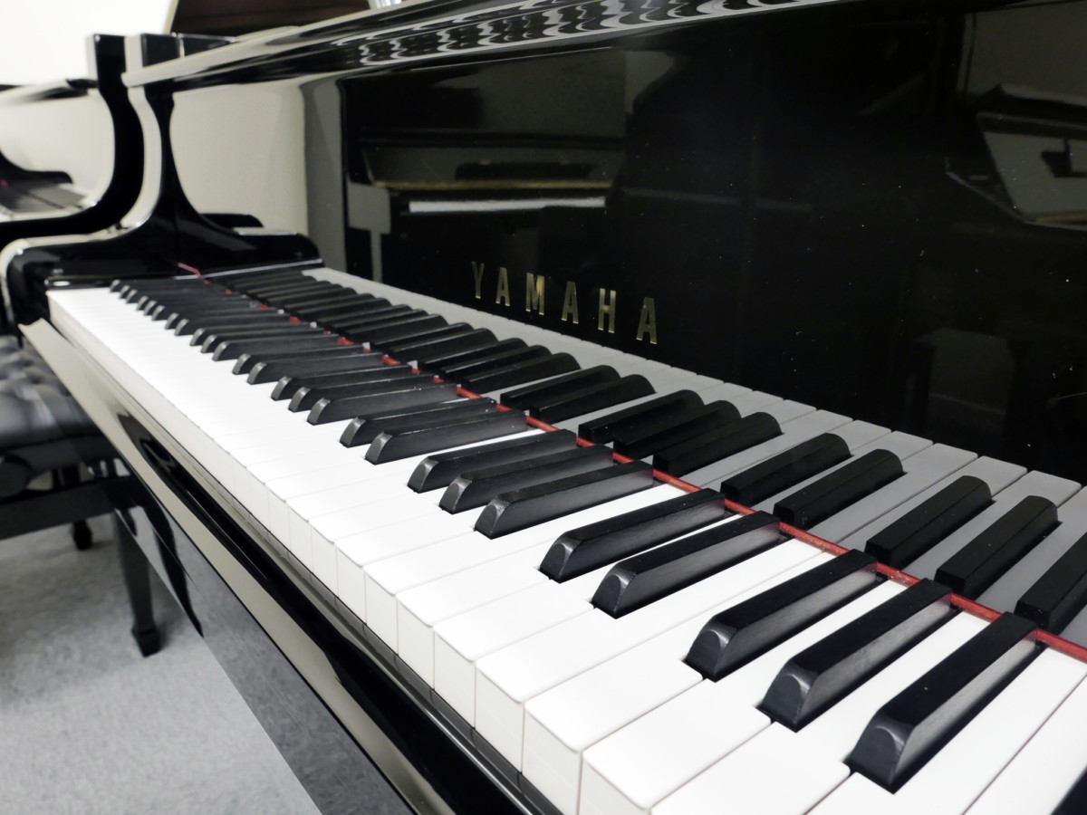 piano de cola Yamaha C7 #6182478 teclado teclas marca