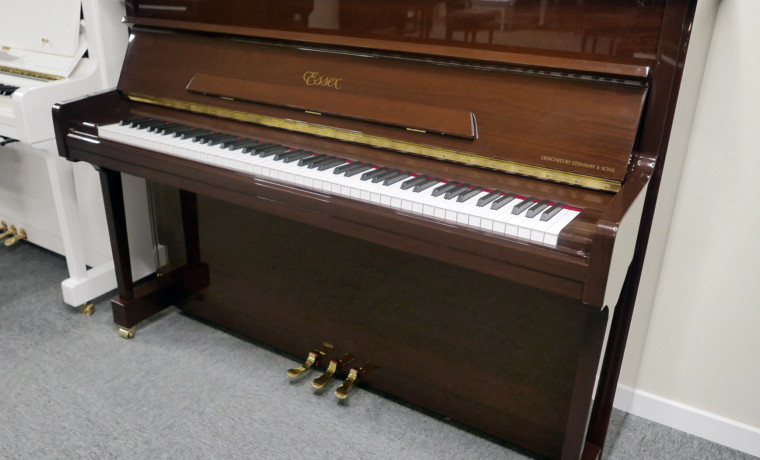 piano vertical Essex EUP116 caoba #172689 outlet vista general tapa abierta