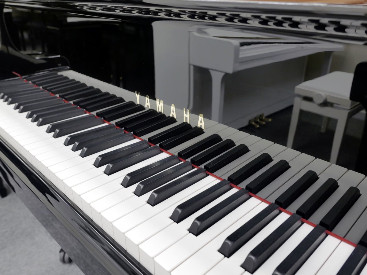 piano de cola Yamaha C3 #5548888 teclado teclas marca