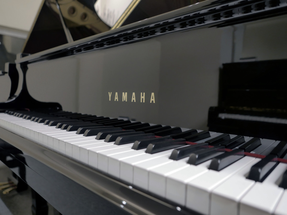 piano de cola Yamaha G2 #5211857 teclado teclas marca
