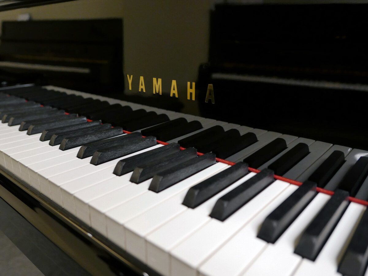 piano de cola Yamaha C3 #5406955 teclado teclas marca